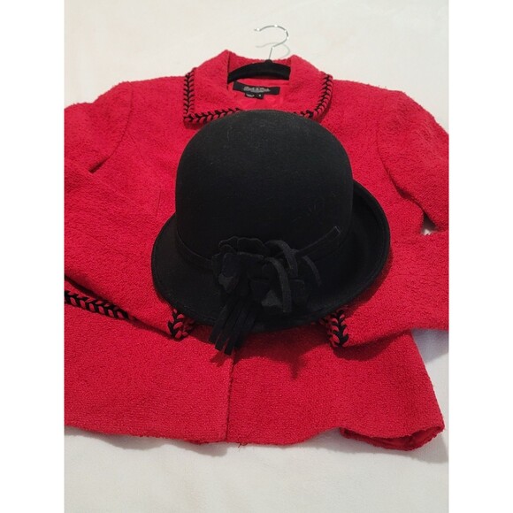 Peck & Peck Vintage Red Retro Jacket Nubbly Weave Classic Retro sz 4 - Picture 9 of 12